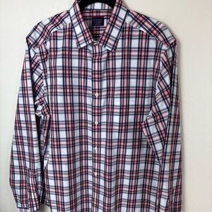 UNTUCKit  Plaid L/S shirt slim-fit wrinkle free Men’s XLarge